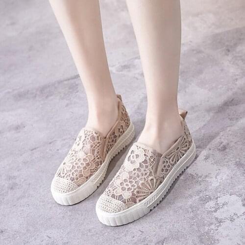 Shoes woman summer 2021,Black Shoes for Women,Mixed,Gothic,Casual,Woven,Comfort,Breathable,Lace,Rubber Shoes,Loafers Shallow