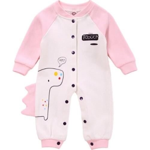 2020 Autumn Fashion Newborn Baby Girl Clothes jumpsuit Infant Cartoon Cute Pink Romper Girls New Born Toddler Clothing Outfits