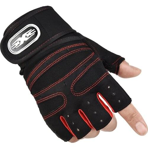 Gym Gloves Fitness Half-Finger Non-slip Horizontal Bar Dumbbells Mechanical Weightlifting Breathable Wear-resistant Wrist Glove