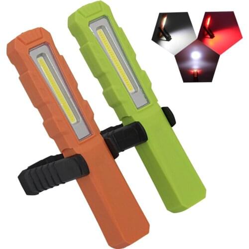 Rechargeable COB Light Flashlights LED COB Camping Work Inspection Light Lamp Hand Torch Magnetic Work Light