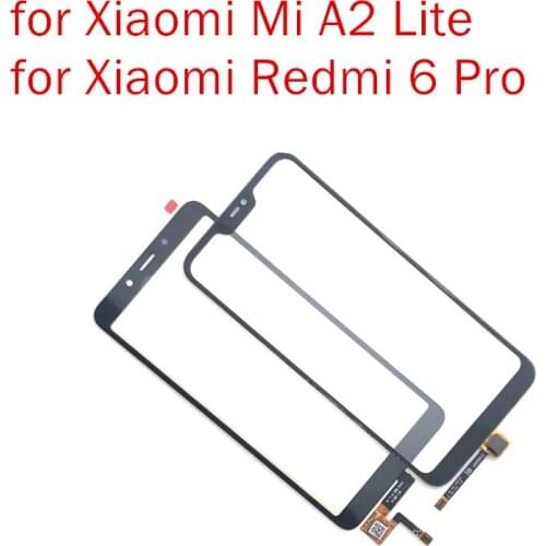 For Xiaommi Redmi 6 Pro/ Mi A2 Lite Touch Screen Glass Sensor Panel Front Glass Panel Digitizer Touchpad Repair Spare Parts