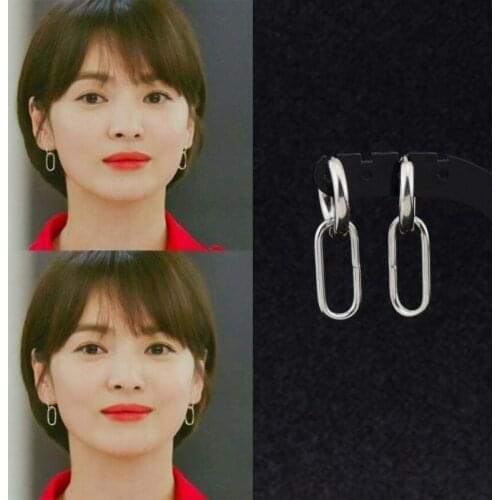 Hip Hop Rock Oval Earrings Simple Geometry To Restore Ancient Ways Small Circle Earrings Women Jewelry Party Present