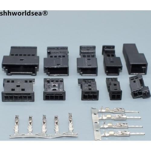 Shhworldsea 2,3,4,6 Pin B-14525-1 9-968554-1 9-968554-1A 8-1452577-1A Auto Door Light Socket Audio Tweeter Plug For BMW