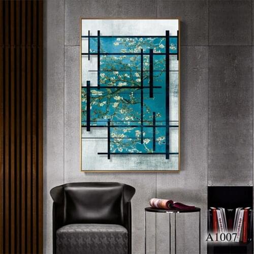 Van Gogh Flower Painting HD Prints on Canvas Modern Wall Art Picture Home Decor Living Room Paintings Unframed 60x120cm