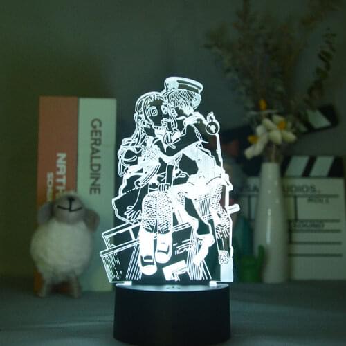 LED 3D Nightlight Anime Night Light LED Bedside Acrylic Table Lamp Toilet-bound Hanako-kun Kids Fans Gift Party Home Decoration