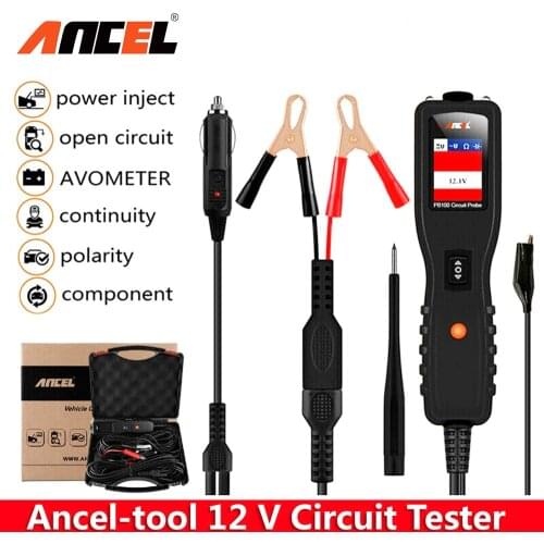 Ancel PB100 Circuit Tester Power Probe Automotive Diagnostic Tool 12V 24V Electrical Current Voltage Integrated Power Scanner