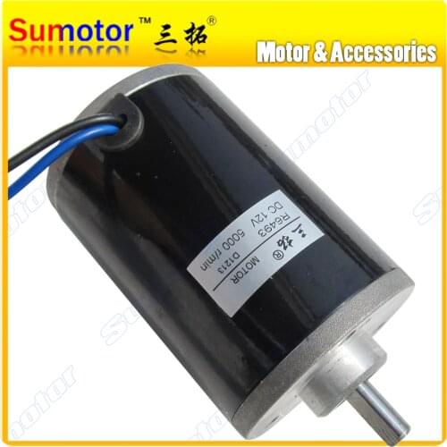 R6493 5000rpm DC 12V 100W High speed Electric Scooter motor Reversible for Ship Robot boat car model Engraving machine tools