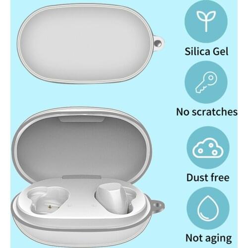 Wireless Earphone Protective Cover Transparent TPU Shell Headphone Storage Carrying Case for Lenovo TC02/HT38/X9