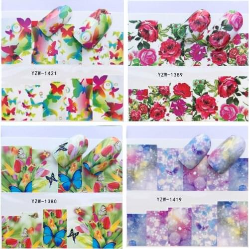 1 Sheet DIY Nail Applique Adhesive Flower Rattan Nail Sticker Lace Design Nail Paste Nail Stickers Garden Style Nail Stickers