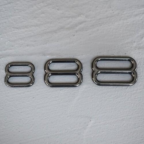 1 Pcs 15mm/20mm/25mm Metal Accessories DIY Shoulder Leather Bag Strap Belt Web Rectangle Adjust Pin Buckle Slider Loop