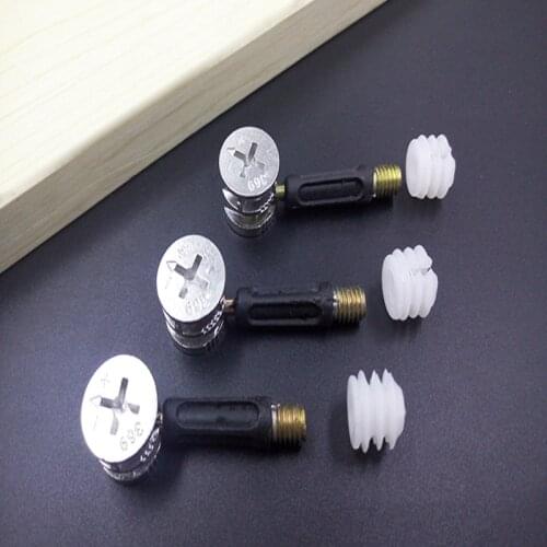 10 sets of furniture three in one connection part bed cabinet plate furniture assembly hardware fittings screw nut eccentric whe