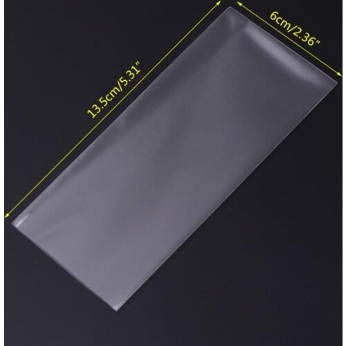 100pcs Money Bag Storage Protect Banknotes Transparent Sleeves Stamp Collection