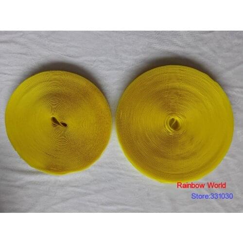 13# yellow Fastener Magic Tape Hook and Loop for DIY stick fabric bag garment clothes toy width 2cm (2 meters/pack)