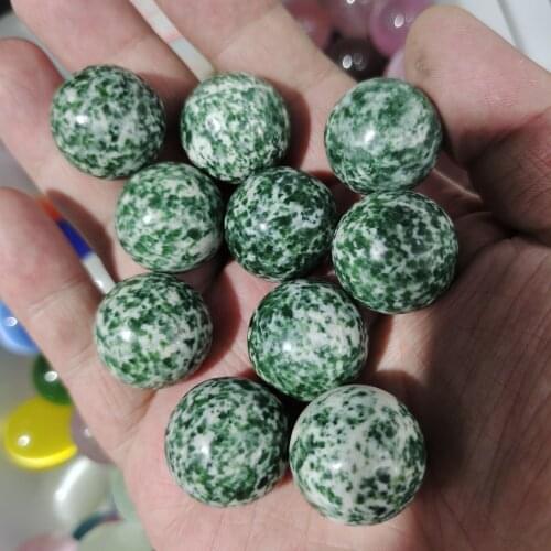 3pcs natural Qinghai Cui Healing Healing Ball Home Decor Gift