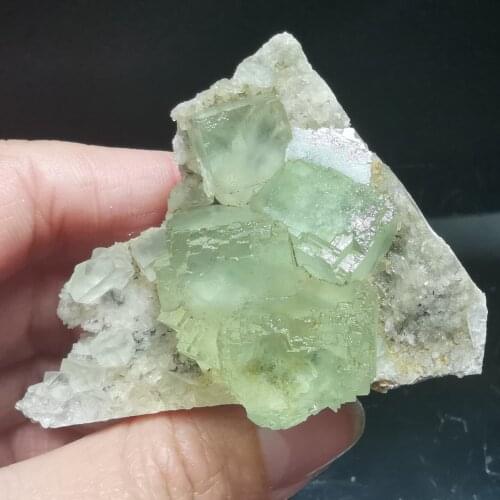 72gNatural rare grass green fluorite mineral specimen stone cluster healing crystal stone decoration QUARTZ GEM