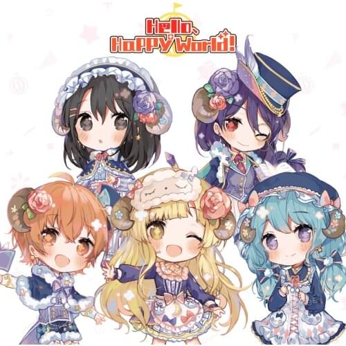 Anime Game BanG Dream! HelloHappyWorld Tsurumaki Kokoro Cosplay Party Acrylic Keychain Charm Phone Pendant Keyring Gifts