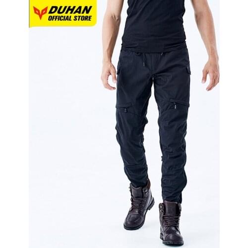 DUHAN Motorcycle Pants Summer Moto Cycling Pants Waterproof Body Protective Armor Motocross Trousers Off Road Riding Pantalon