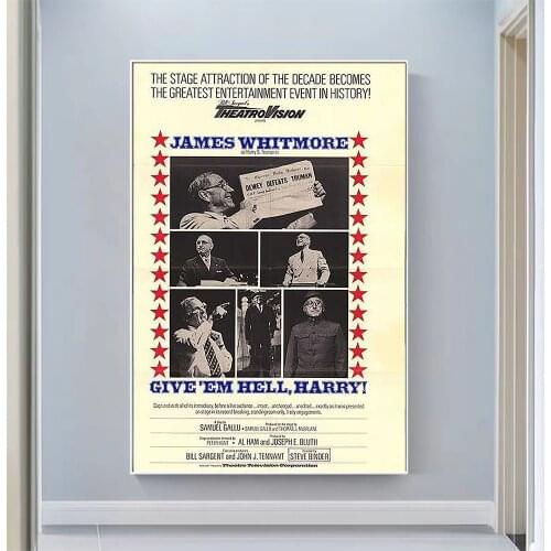 CP1107 Give 'em Hell, Harry! Classic Hot Movie Print Silk Fabric Poster Indoor Wall Art Decor Gift