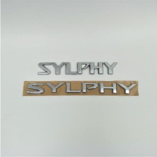 For Nissan Sylphy Emblems Rear Trunk Tail Logo Letters Nameplate Car Stickers