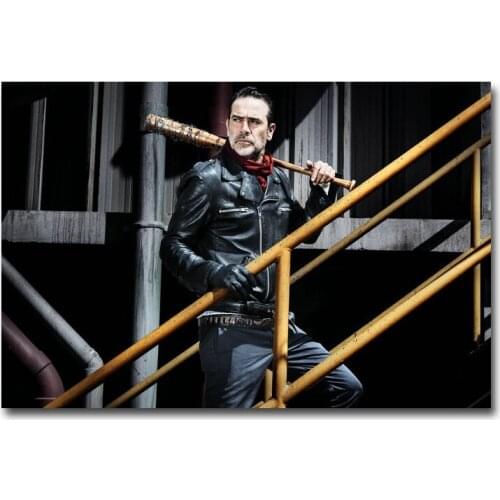 Art Silk Print The Walking Dead TV Series Rick Grimes Negan Poster For Room Decor