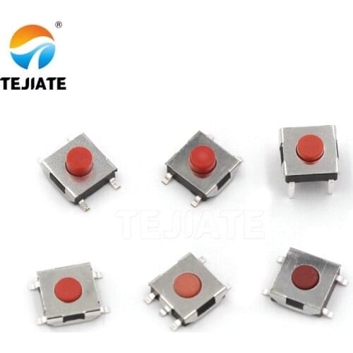 50PCS Key-switch 6x6x2.5/2.7/3.1/3.4/3.7MM Push-button Microswitch 4/5 Feet Paster/vertical Type