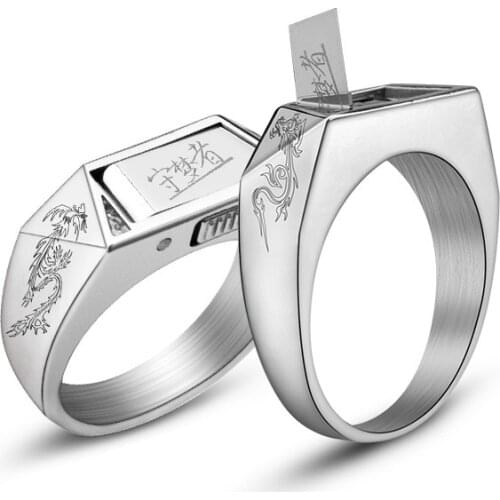 Titanium Steel Ring Self-defense Dream Watcher Hand Thorn Ring Blade Ring Jewelry Trend Self-defense Weapon Jewelry Ring