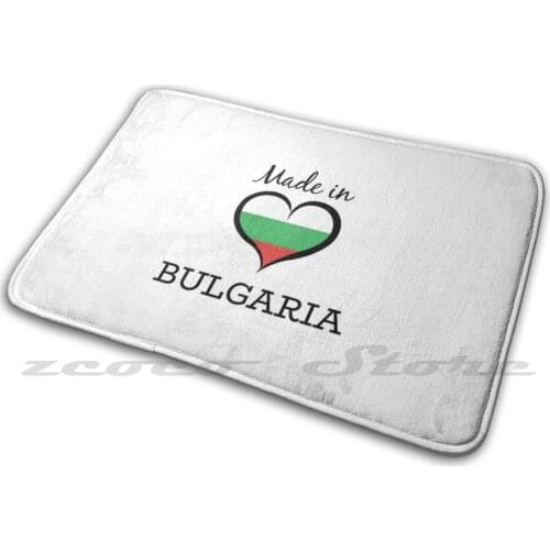 Flag Of Mat Doorway Non-Slip Soft Water Uptake Carpet Love Love Love Made In