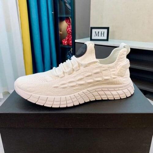 Casual Sneakers Men Flat Zapatillas Hombre Stretch Fabric Men Shoes Fashion Tenis Masculino 2021 Breathable Mesh Male Shoes