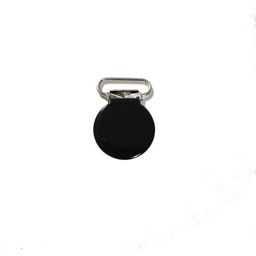 25pcs 20mm 3/4" #1 BLACK COLOR Round Suspender Clips