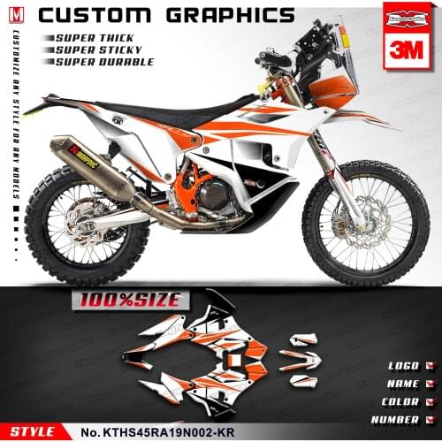 KUNGFU GRAPHICS Motorcycle Décor Vinyl Decal Sticker Kit for 450 Rally 2019 2020 2021, Customizable