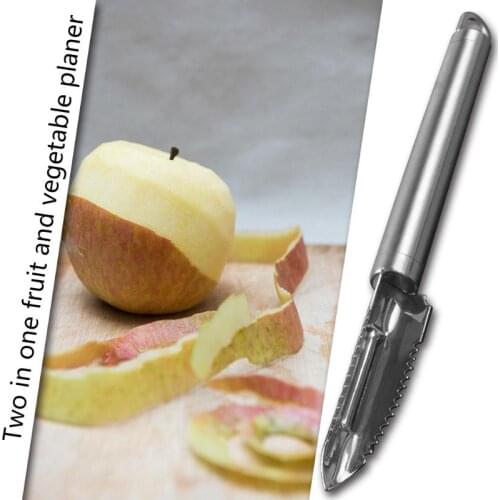 Multifunction 2-in-1 Stainless Steel Fish Scale Scraping Peeler Fruit Vegetables Scraping Knife