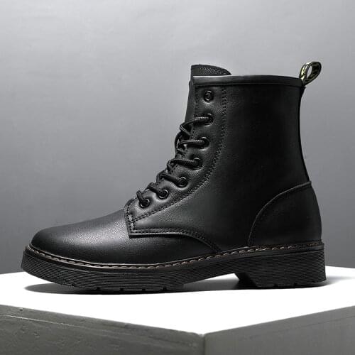 Man Fur Warm Martin Boots Men Casual Ankle Boots Women Footwear Men Unisex Couples Shoes Snow Non Slip Sneakers Motorcycle Boots