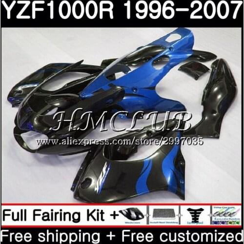 Thunderace For YAMAHA Blue flames YZF1000R 96 97 98 99 00 01 21HC.8 YZF 1000R YZF-1000R 1996 1997 1998 1999 2000 2001 Fairing