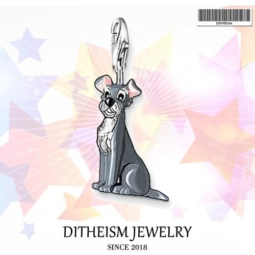 Dog Doll Charms Pendant,2018 Jewelry 925 Sterling Silver Cute Gift For Men Boy Women Girls Fit Bracelet Necklace Bag