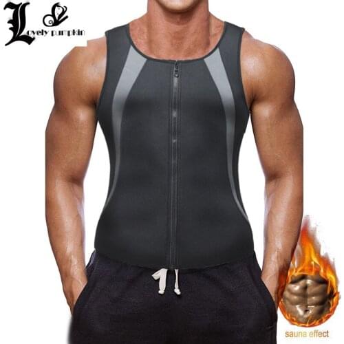 Slimming Belt Belly Men Slimming Vest Body Shaper Neoprene Abdomen Fat Burning Shaperwear Waist Sweat Corset Weight Loss L025