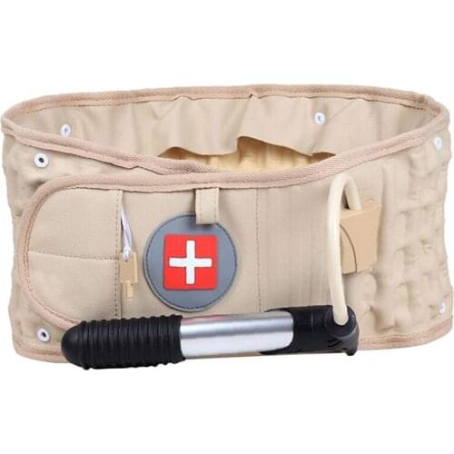 New-Back Decompression Belt Lumbar Support Back Waist Brace Spinal Traction Extender Size for 29-49 Inches Waist Great Gift