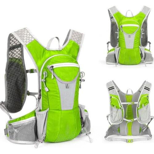 12L Cycling Water Bag Pouch Men Women Outdoor Excises Hiking Running Polyester Sport Lightweight Backpack