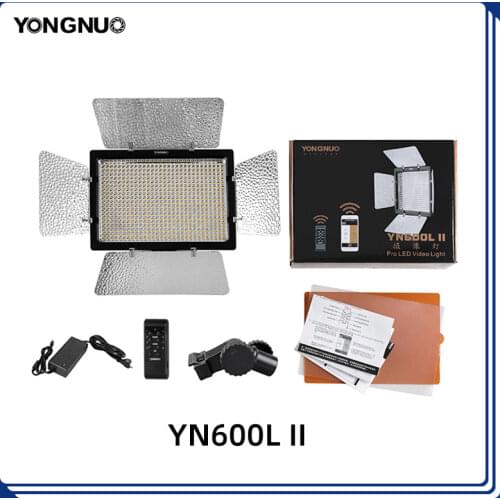 Yongnuo YN-600L II 600 LEDs Video Light Studio PhotographyLamp Adjustable Color for Canon Nikon Sony Pentax DSLR Camera