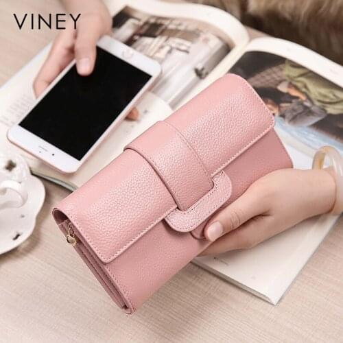 New wallet restoring ancient ways female long leather multi-function high-capacity mobile phone bag lady wallet money
