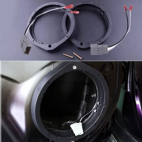 2Pcs 6.5"/6.75" 165mm Speaker Adapter & Wire Harness Fit for Honda Civic Accord Crosstour CR-Z Insight