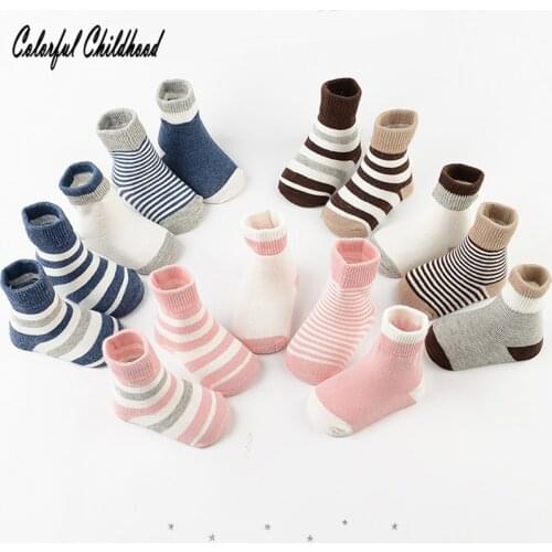 5 Pair/lot Baby Boy Stripes Socks Soft Cotton Infant Socks toddler baby girls ankle Socks For infant newborn calcetines bebe