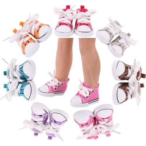 5Cm Doll Shoes Solid Color Canvas Shoes Shoes For BJD Bltyth Doll Child Birthday Gift For Our Generation