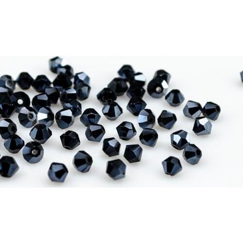 720pcs / lot 4mm rhombus beads transparent jet Hematite 2X, handmade jewelry handmade materials