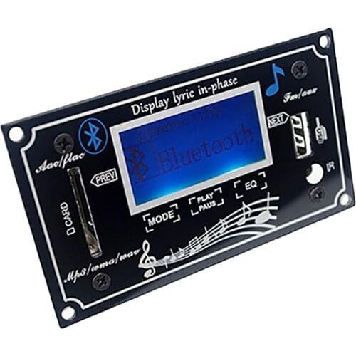 Bluetooth Audio Decoder Lossless MP3 Decoder Support MP3/ USB/FM Decoder Board With Remote Controller