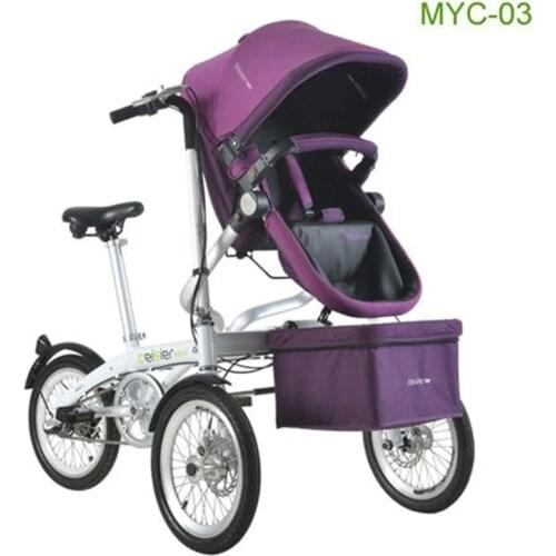 2020 High Quality Baby Stroller Mother & Kids Bike Strollers Newbore Three Wheel Pushchair Kids Travel Foldable Bicycle Tricycle