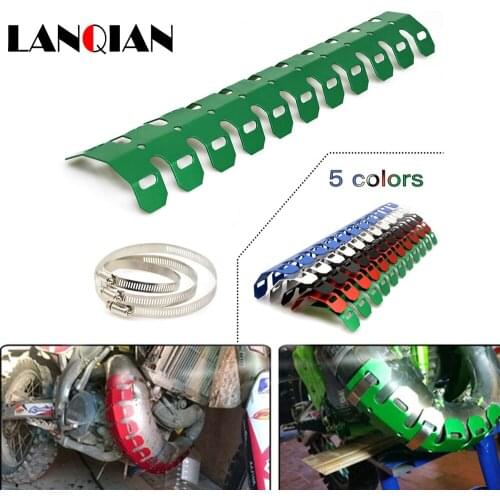 FOR Suzuki Dr 650SE 200SE Z400SM v-strom 1000 650 XT ABS Montorcycle Exhaust Muffler Pipe Leg Protector Heat Shield Cover