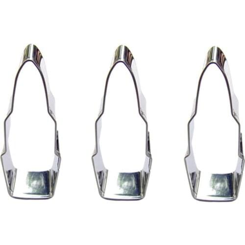 Lipstick shape 3 piece biscuit cutting molds, baking tools, cake decorating soft candy tools