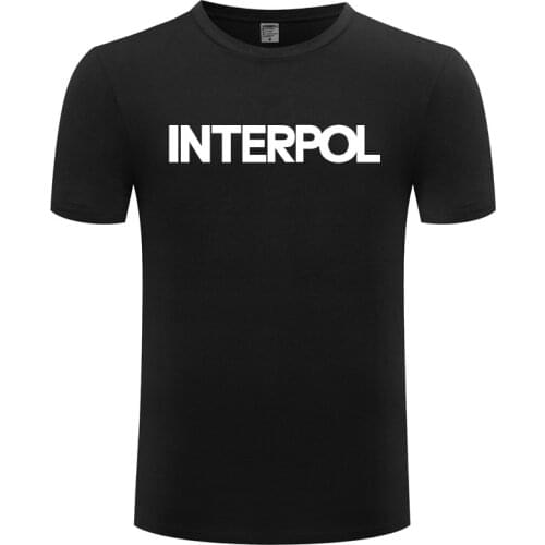 Funny INTERPOL Cotton T Shirt Sayings Men O-Neck Summer Short Sleeve Tshirts Unique T Shirts