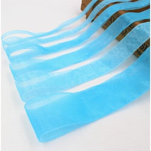 Hs012, Free Shipping 5yards Net solid color organza ribbon De Noce Decorations Decoration Crafts, DIY Materials By Hand