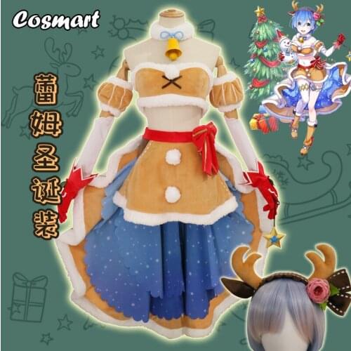 Anime Re: Life a Different World from Zero Rem Emilia Fairy Little Sheep Cosplay Costume Halloween Suit For Women Outfit New